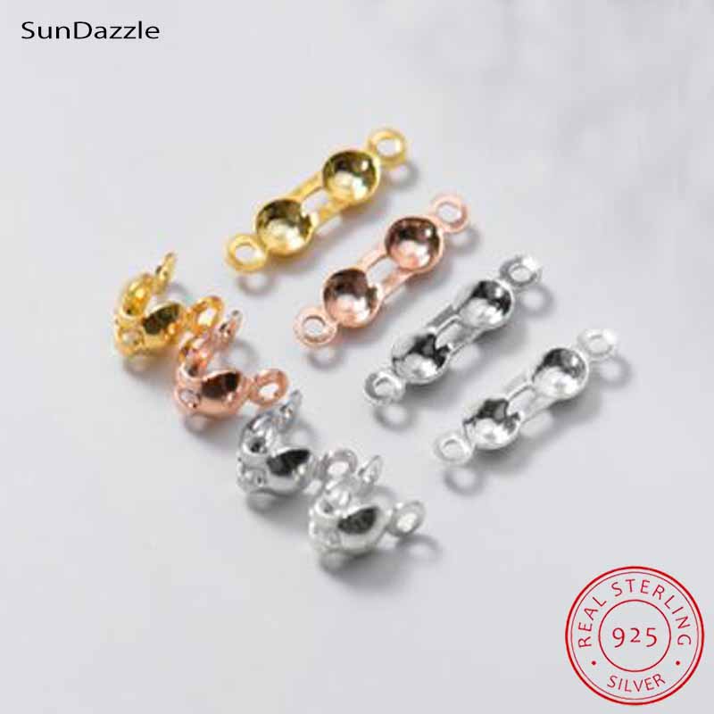 Jewelry Making Materials - 4pcs Genuine Real Pure Solid 925