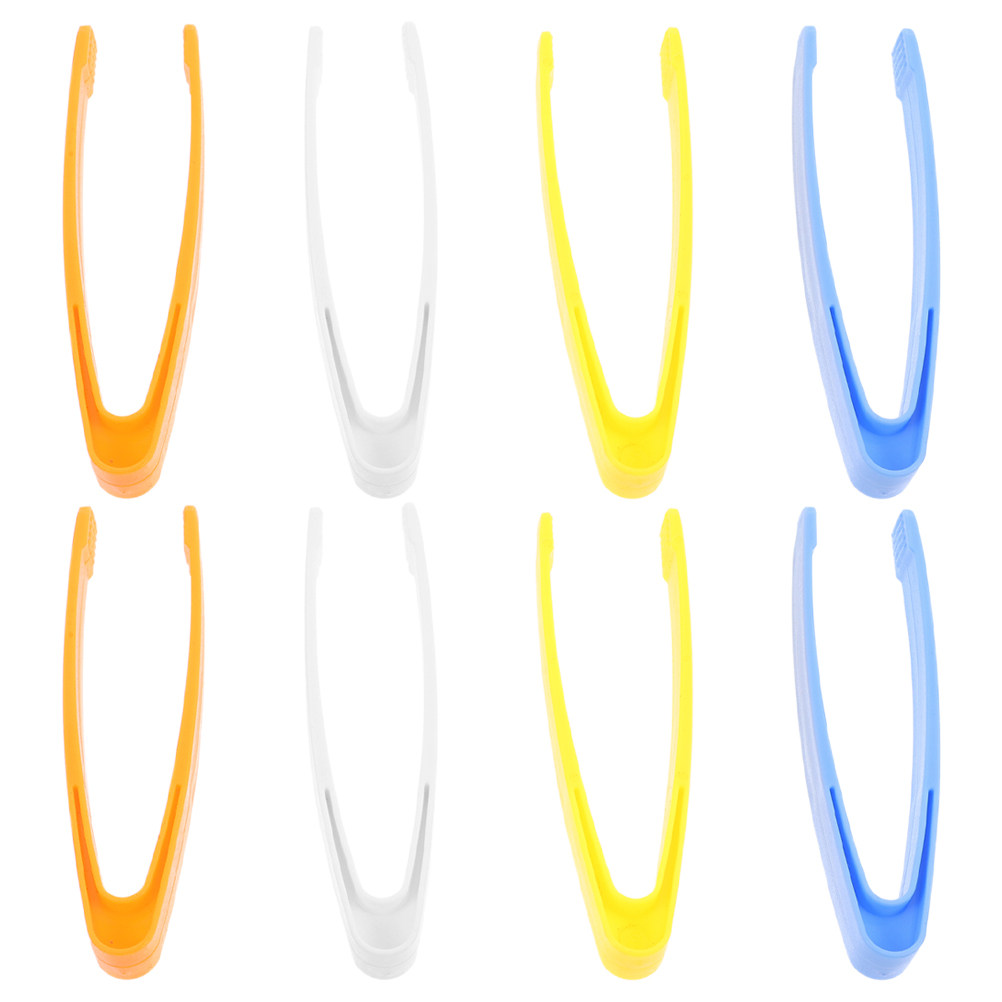Jewelry Making Experience - 8Pcs Versatile Plastic Tweezers Flat Tip