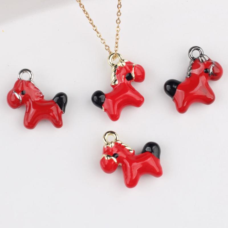 Jewelry Making In La - [HF][LA]2Pcs Zinc Alloy Horse Pendant Charms