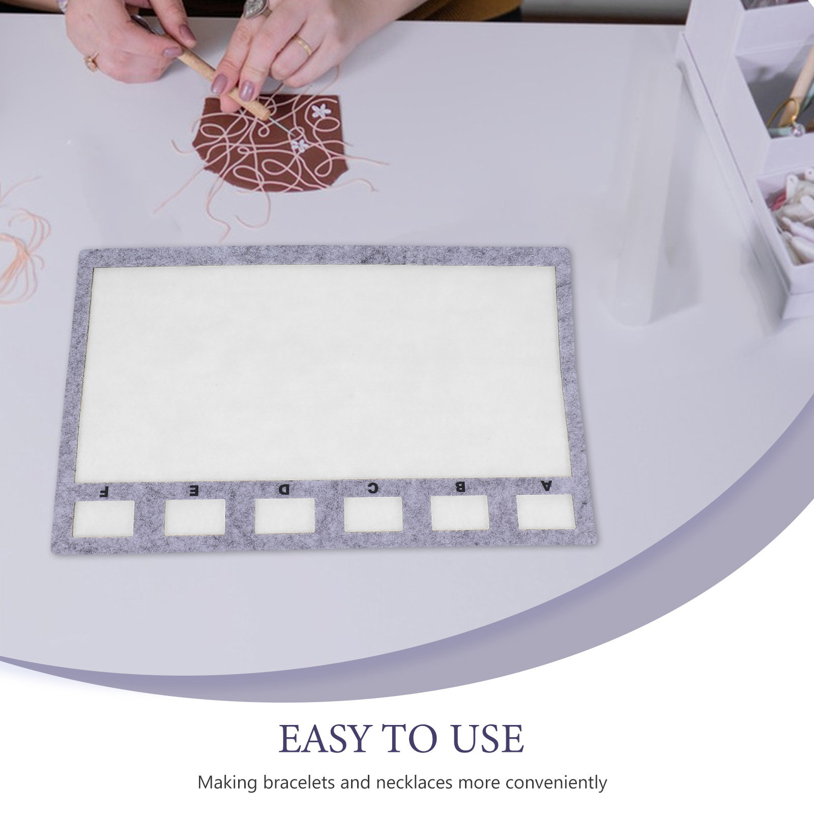 11.4x7.6 Inch Felt Bead Design - Jewelry Making Tray review and price