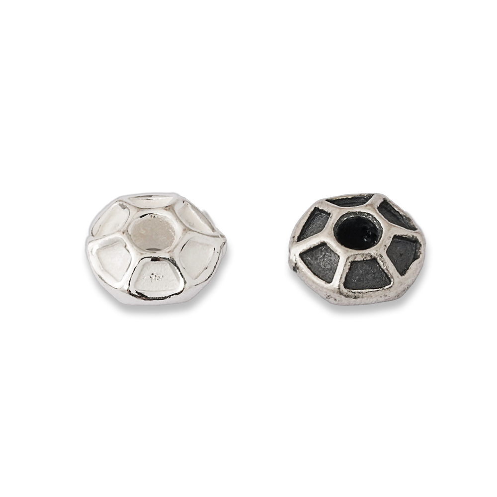 925 Silver Beads Hexagon Groov - Jewelry Making In La review and price