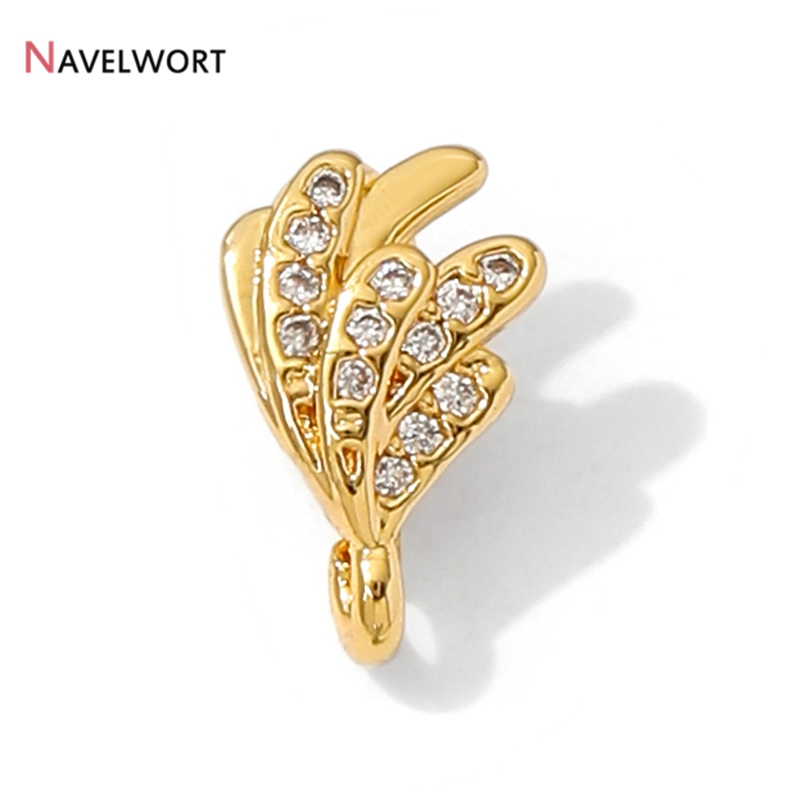 18K Gold Plated Brass With Zir - Jewelry Making Materials review and price