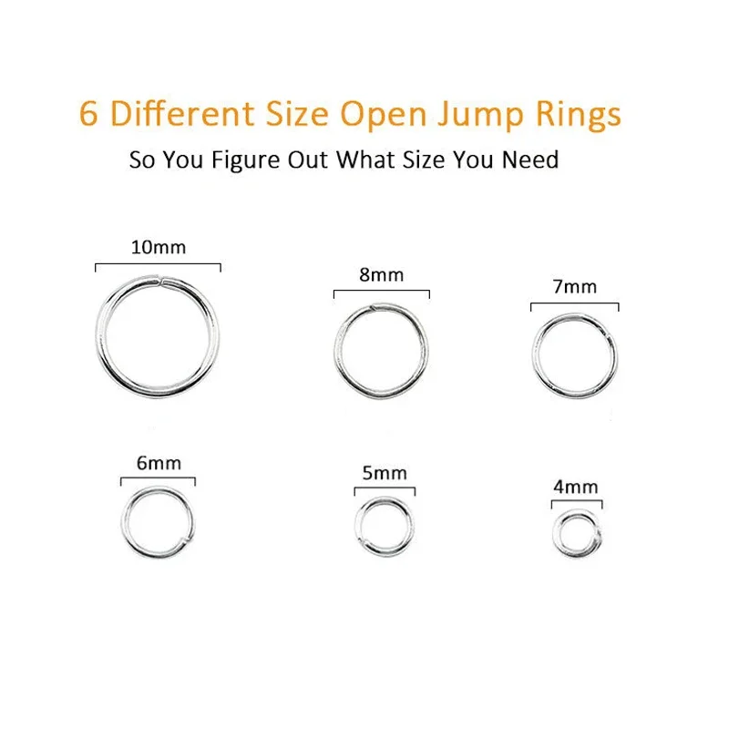 1050Pcs 0.7mm Plated Color Ope - Jump Ring Assorted review and price
