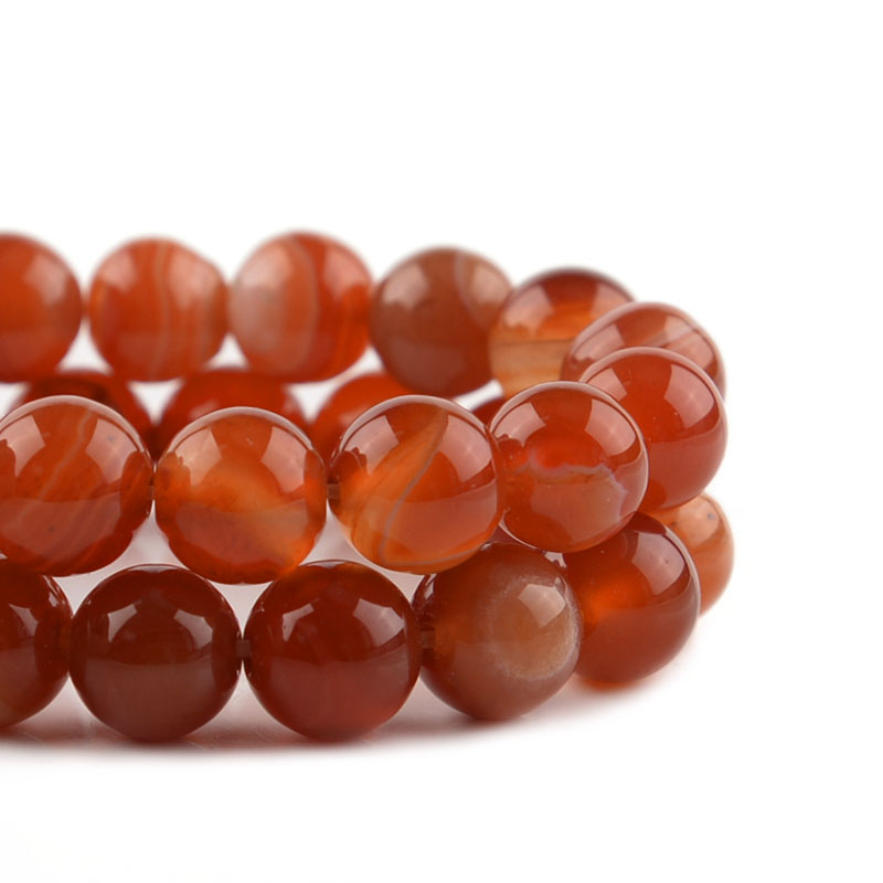 1 Strand Red Striped Agate Nat - Jewelry Making Stones review and price