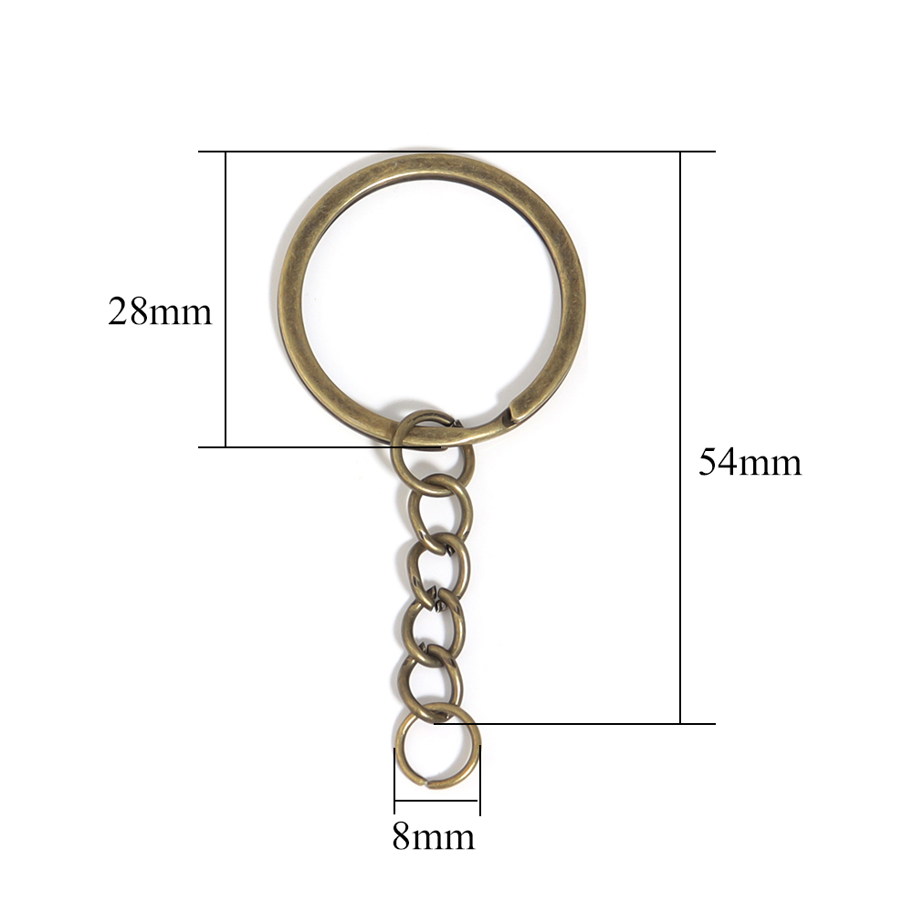 5/20Sets/Lot Metal Key Ring Ke - Jewelry Making Chain review and price