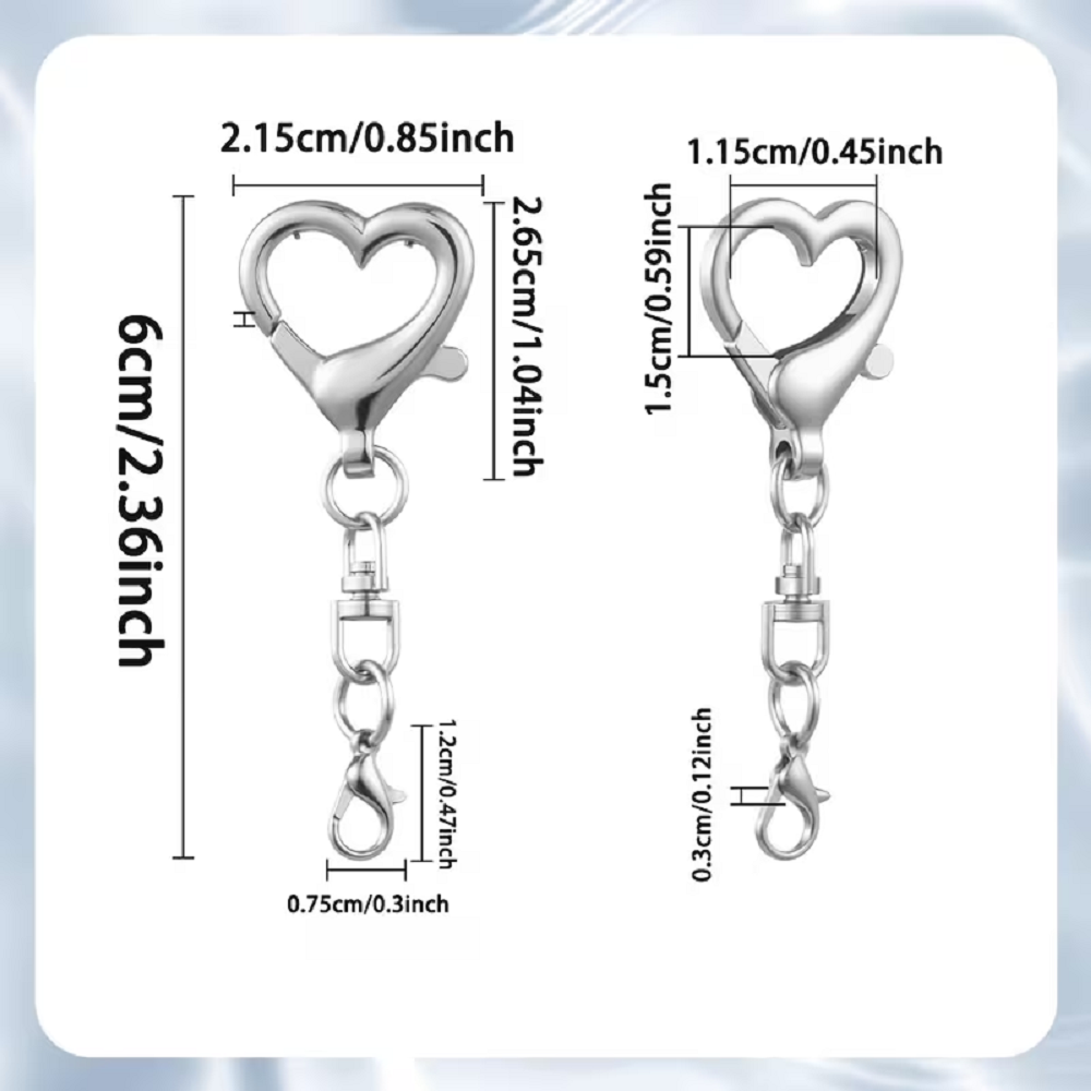 5/15/30Pcs Heart Shaped Swivel - Jewelry Making Materials review and price