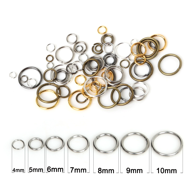 50-500Pcs 3-18mm Loop Key Spli - Jump Ring Assorted review and price