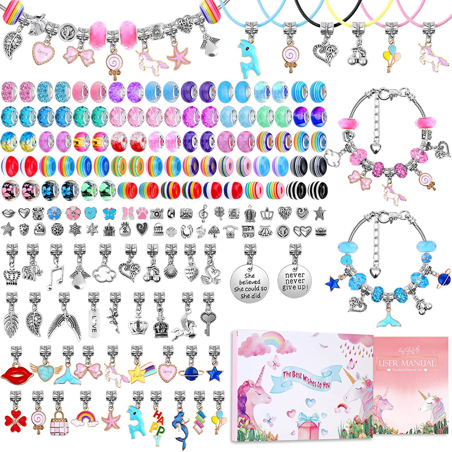 Charm Bracelet Making Kit DIY  - Jewelry Making For Teens review and price