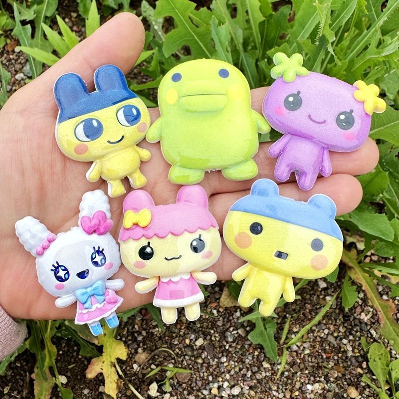 45mm Cartoon Tamagotchi double - Jewelry Making Materials review and price