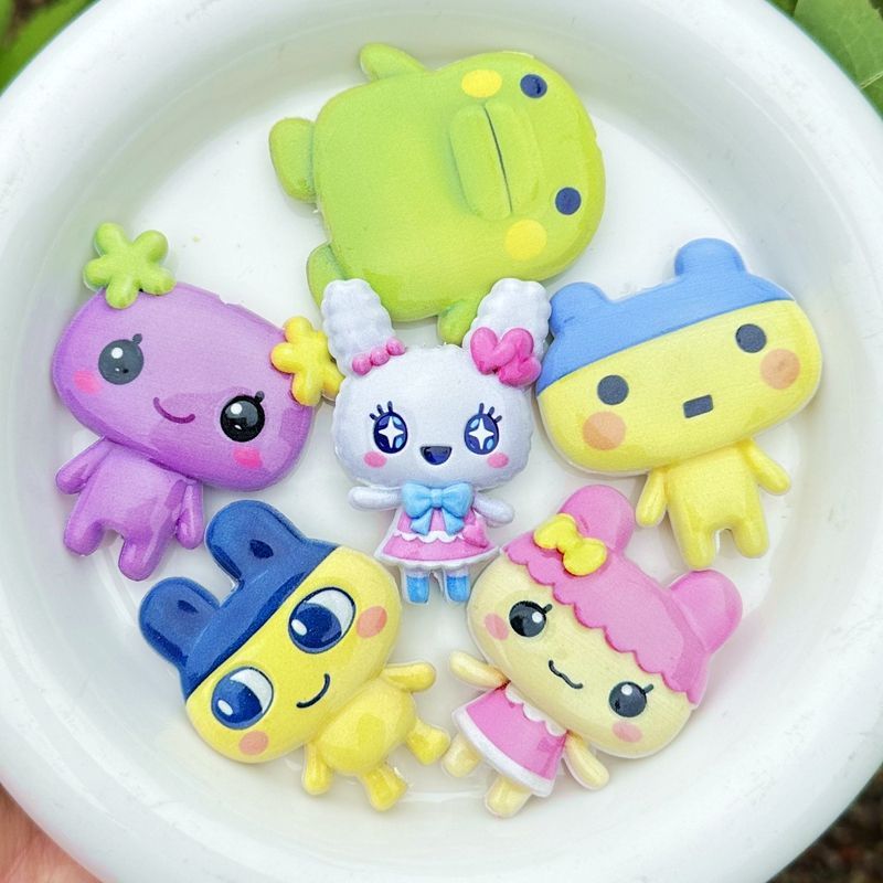45mm Cartoon Tamagotchi double - Jewelry Making Materials review and price