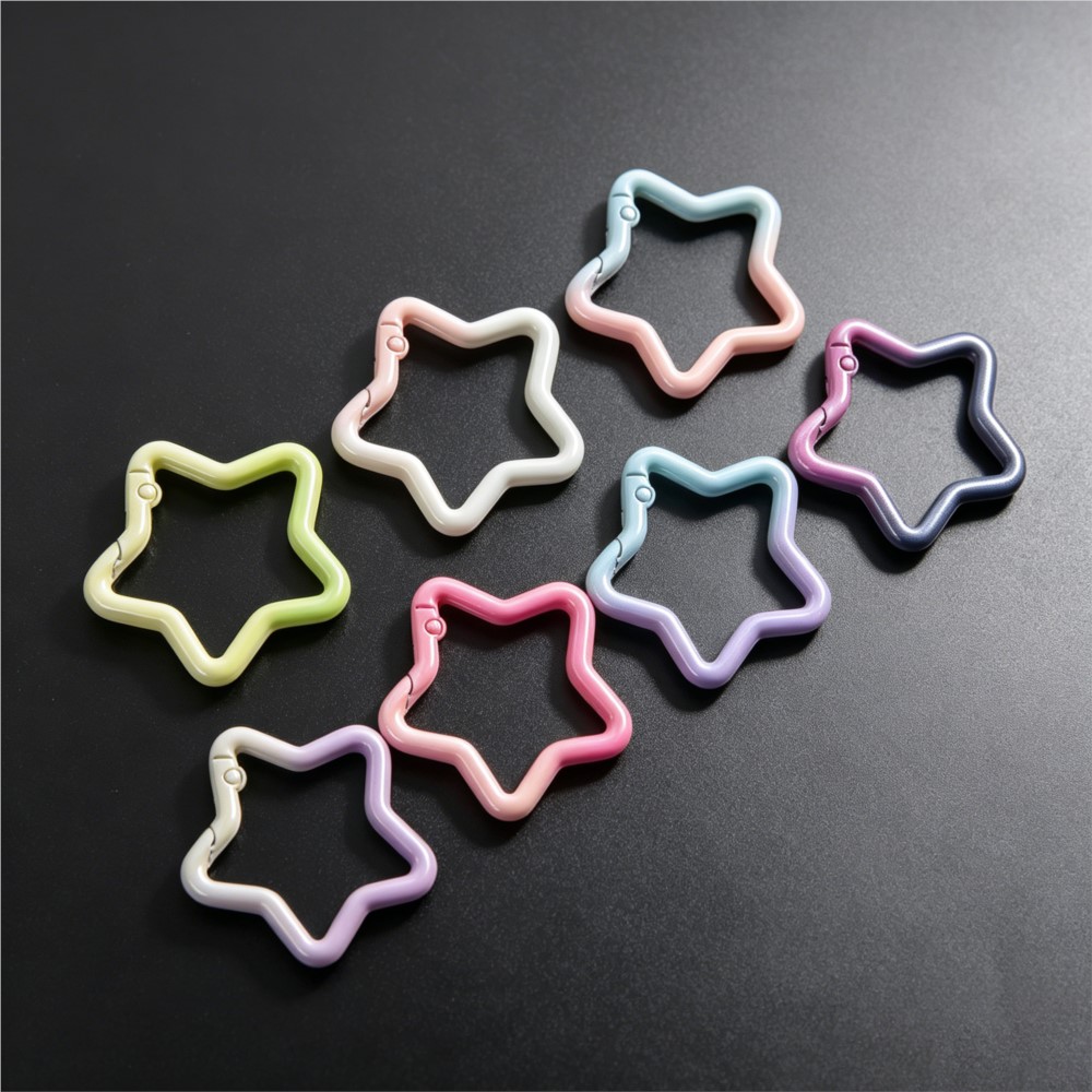 5PCS Gradient Star Shape Sprin - Jewelry Making Materials review and price