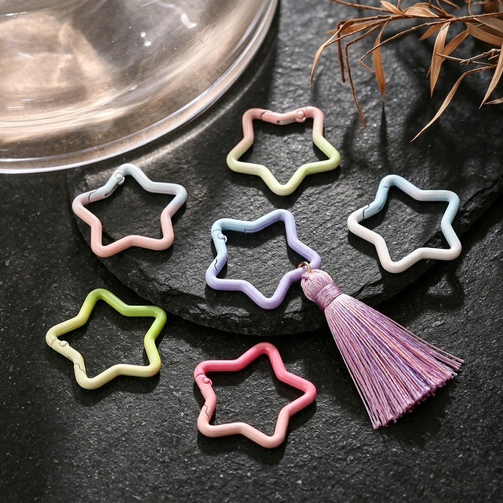 5PCS Gradient Star Shape Sprin - Jewelry Making Materials review and price